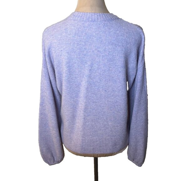 Madewell Payton Pullover Sweater in Heather Lilac Size Small Soft #216 - Picture 2 of 9